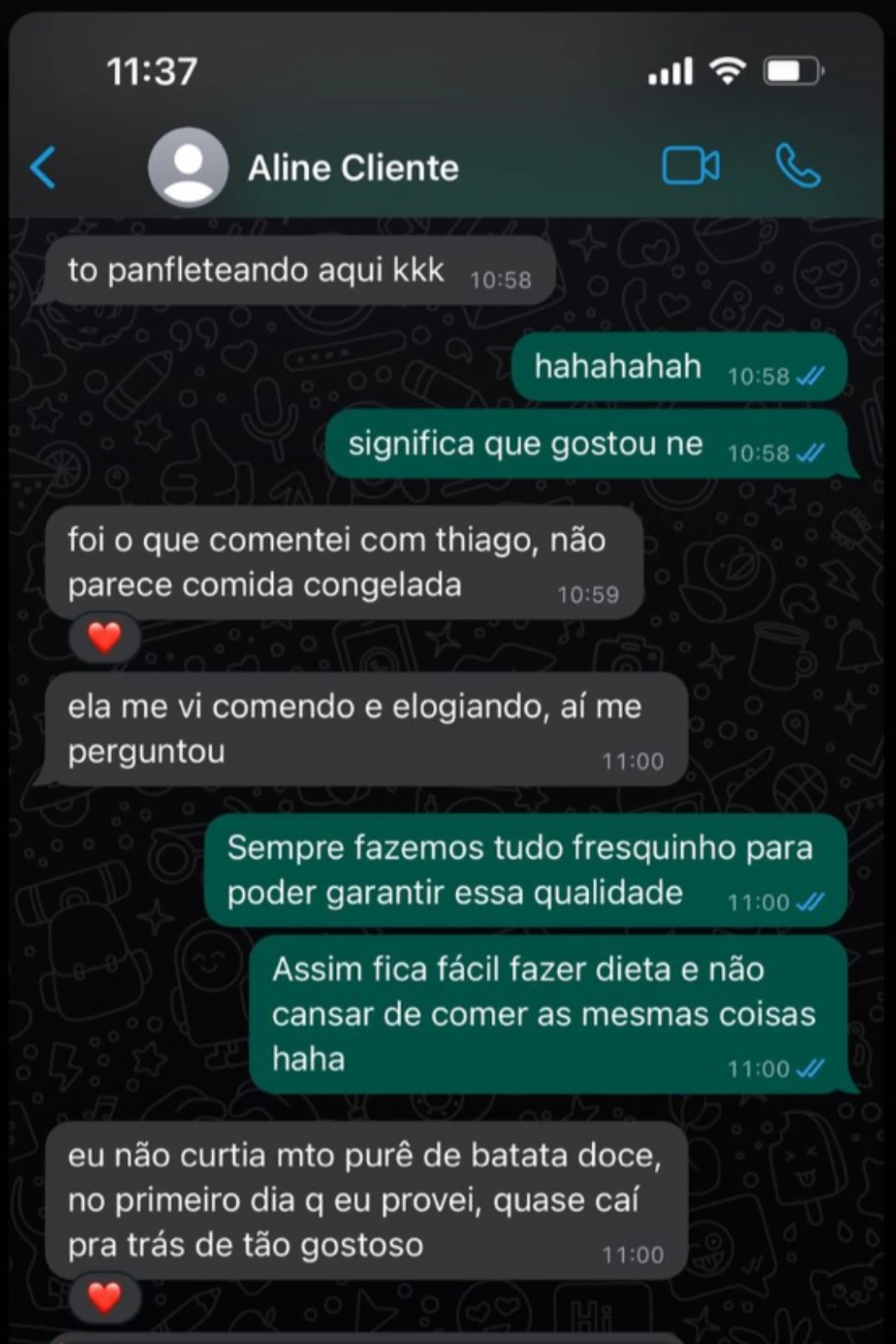Depoimento cliente