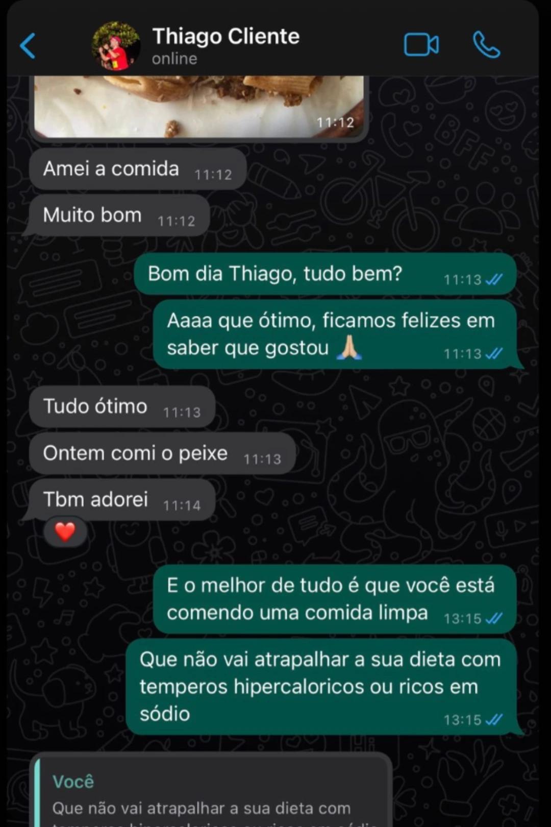 Depoimento cliente